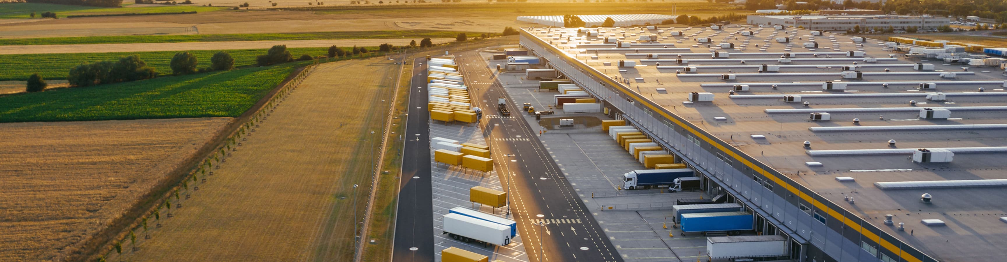 Logistics facility aerial
