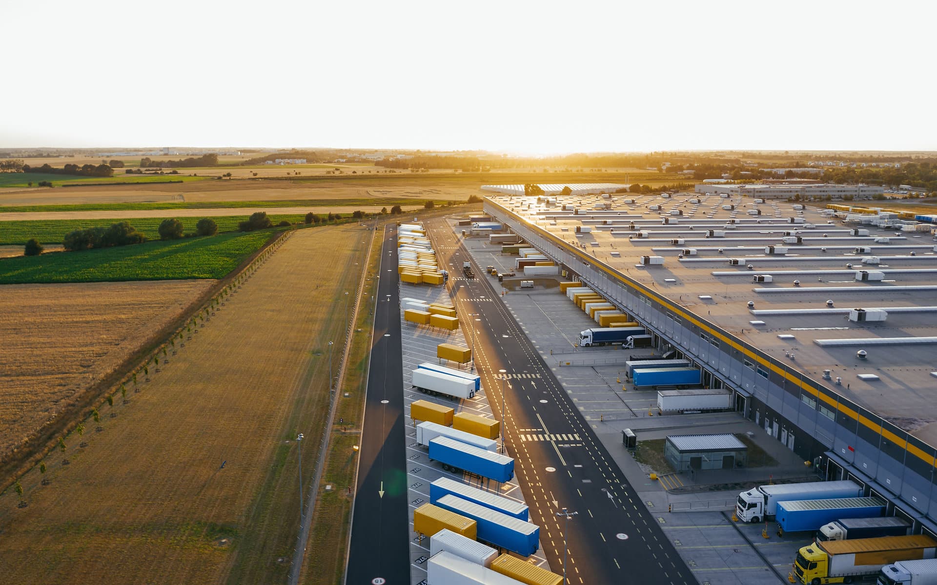 Logistics facility aerial